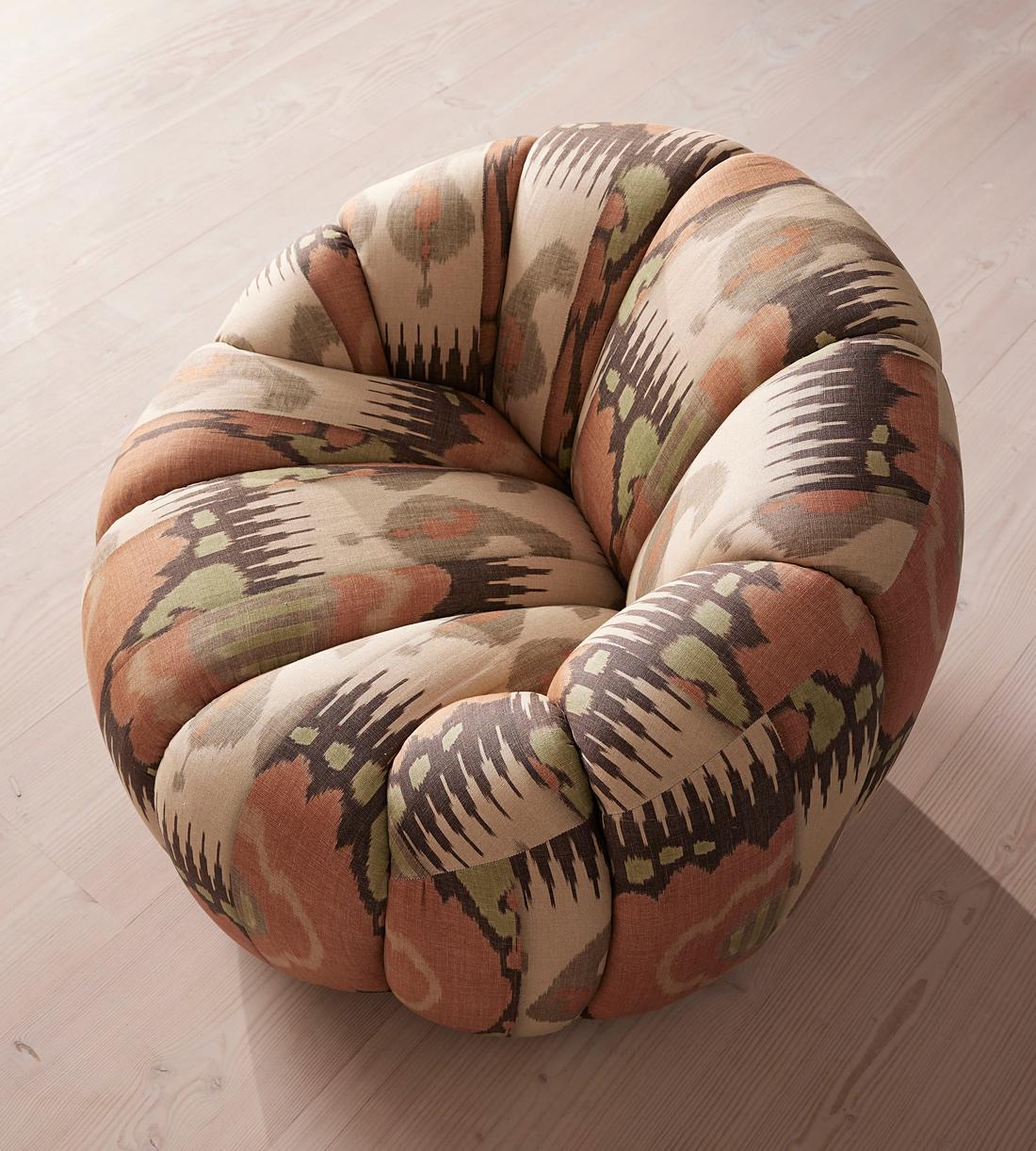 Garret Armchair, Floral Ikat
