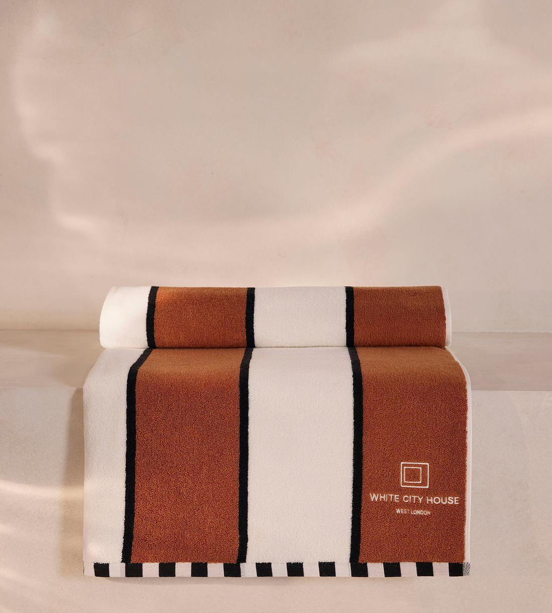 House Pool Towel, White City