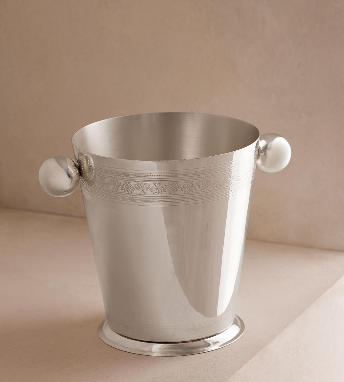 Rochester Engraved Silver Ice Bucket