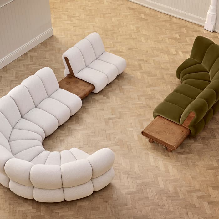 Soho Home Noelle Sectional Curved Sof...