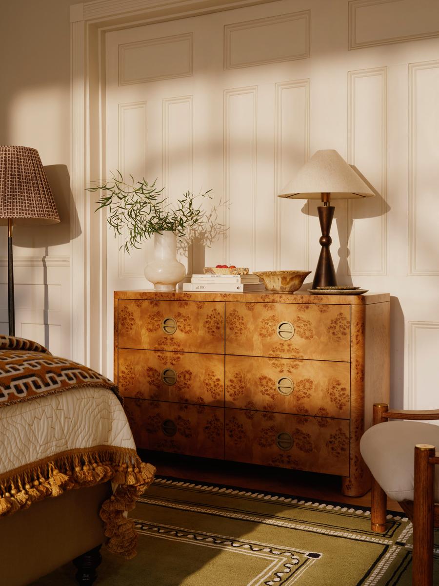 burlwood dresser Burl Wood Chest of Drawers Proportions favor width over height Burl Wood Dresser Design Ideas