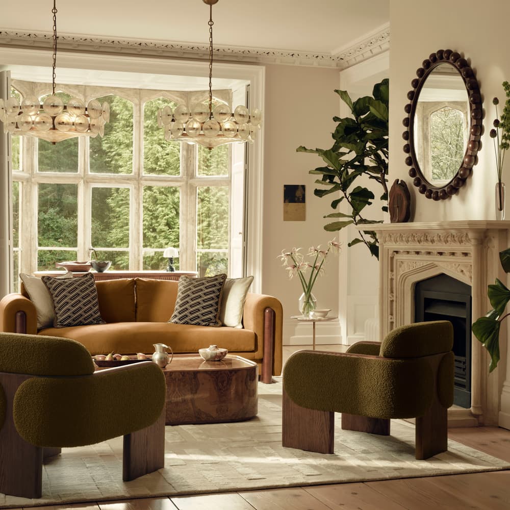 Eddie Armchair - Textured Wool Boucle - Kelp - US - Lifestyle - Image 3