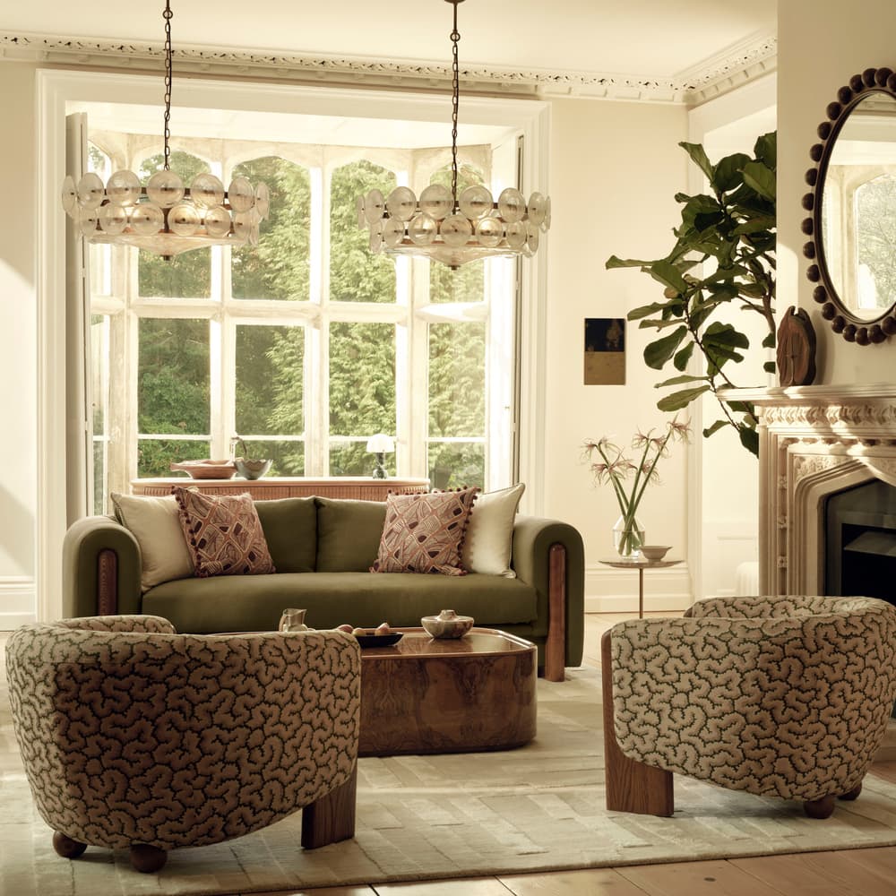 Winnie Armchair - Lophelia Jacquard - Pink - US - Lifestyle - Image 3