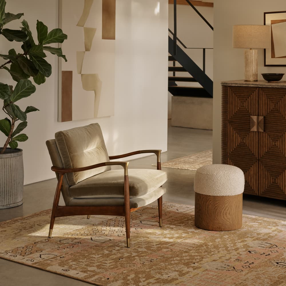 Theodore Armchair - Velvet - Lichen - US - Lifestyle - Image 3