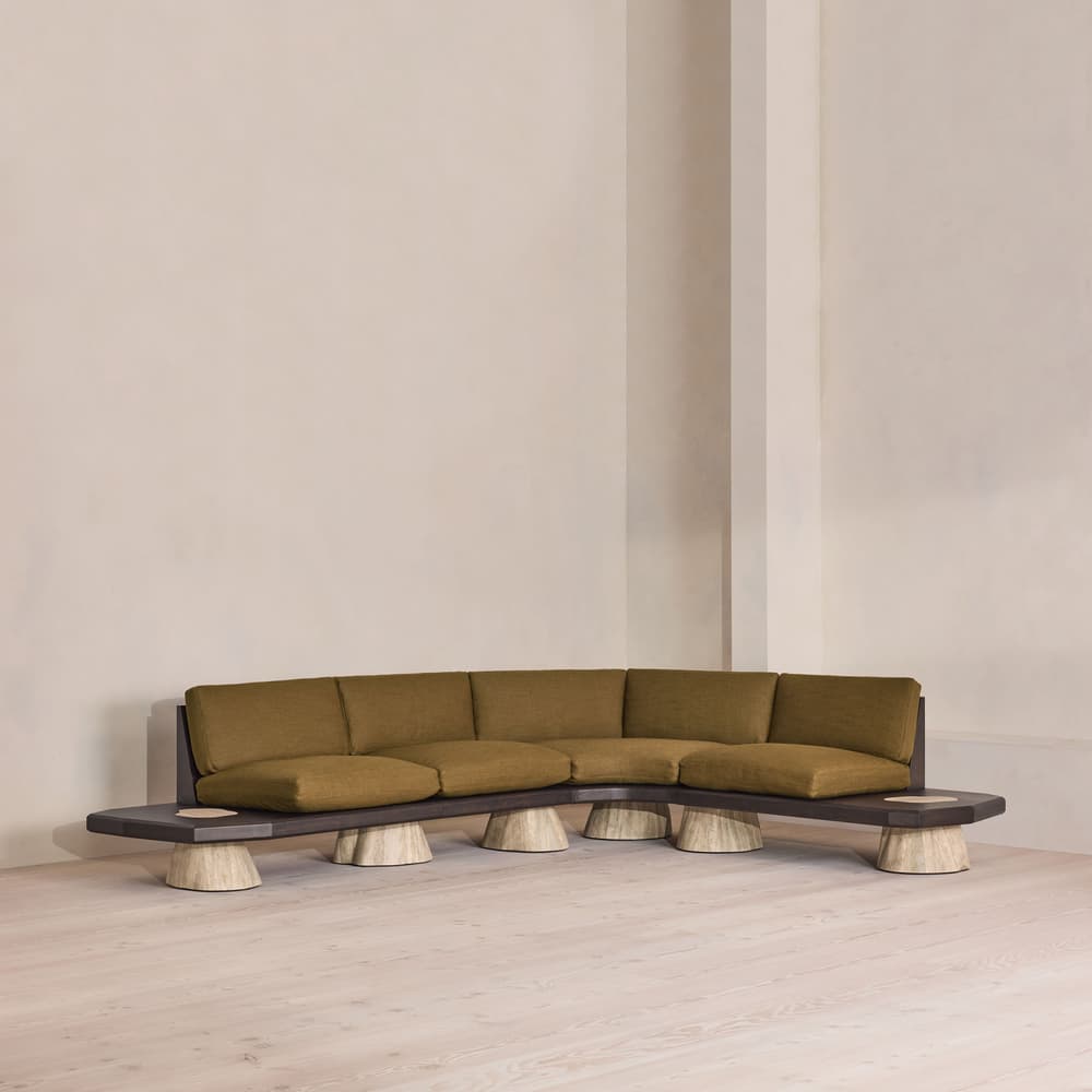 Torno Modular Sofa - Wool Linen - Ochre - UK - Listing - Image 3