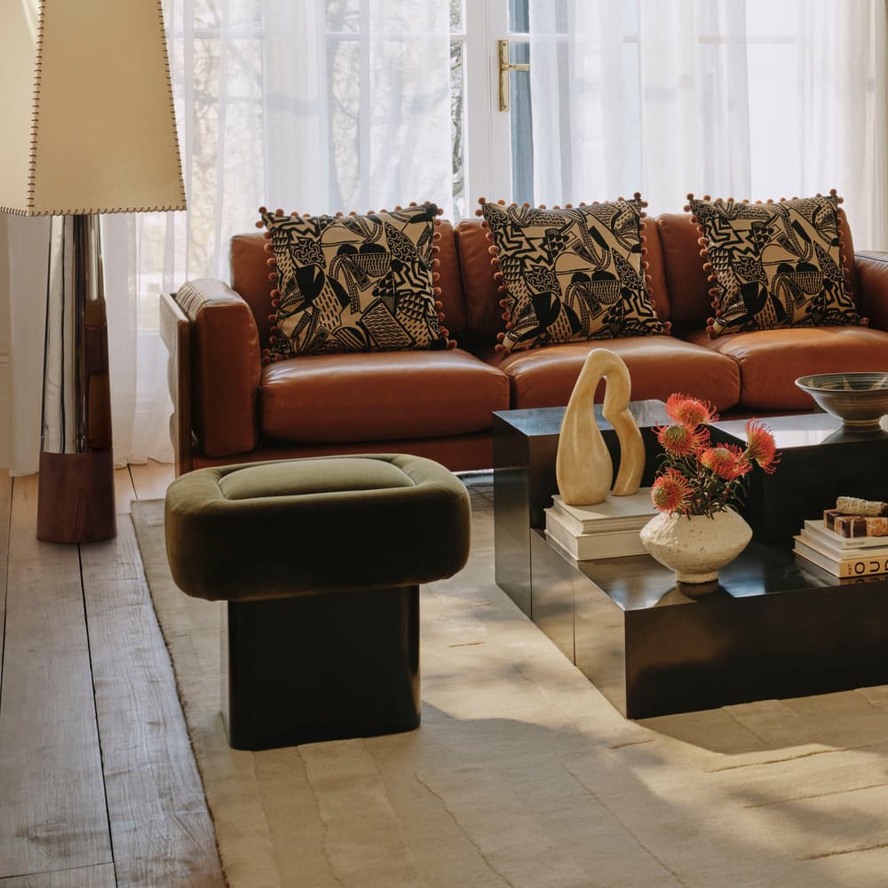 Ralph Footstool - Velvet - Olive - US - Lifestyle - Image 3