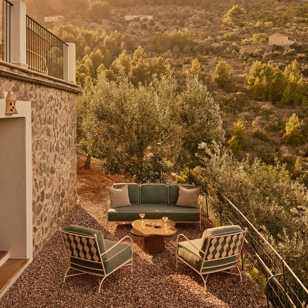 Fawn Outdoor Armchair - Sage - UK - Lifestyle - Image 3