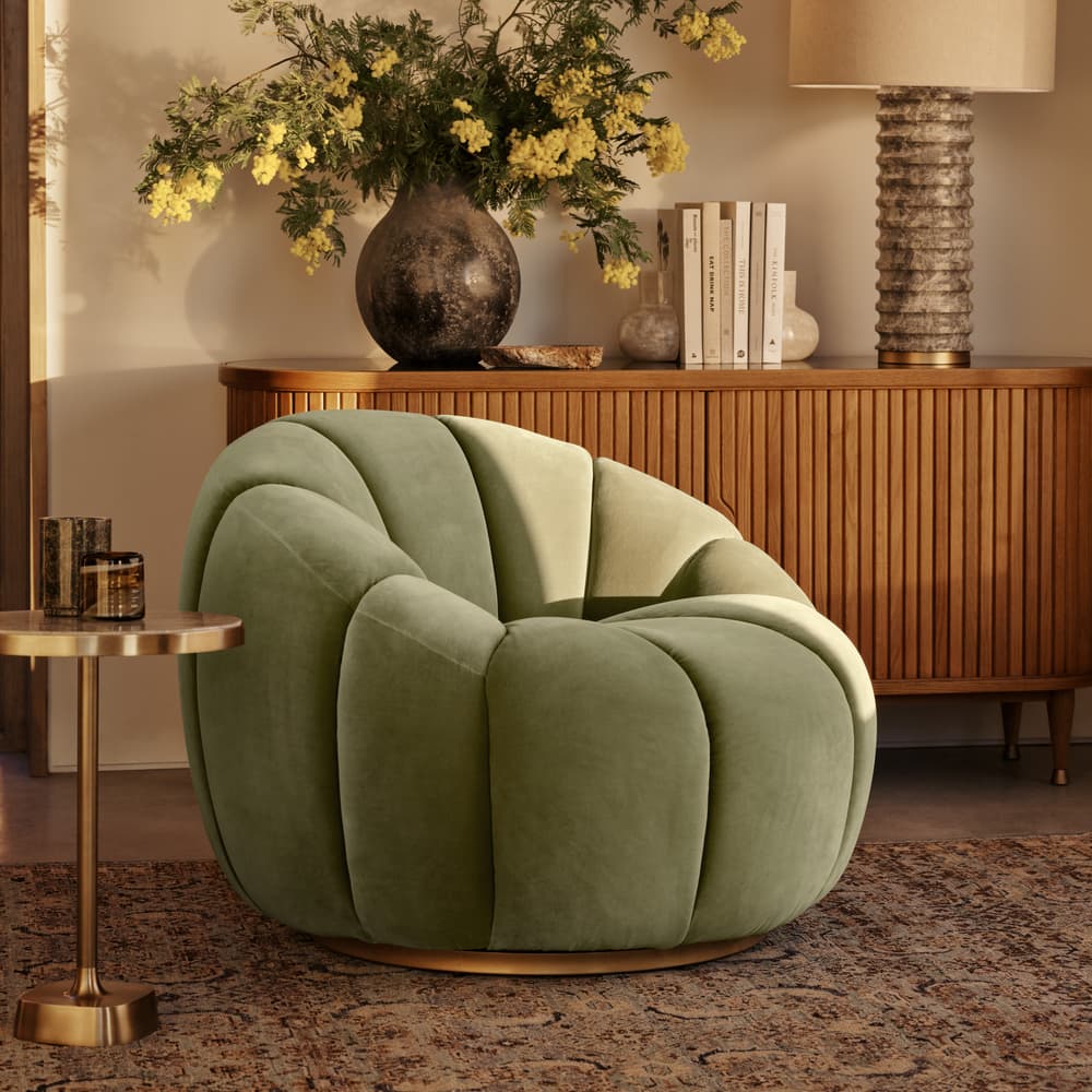 Garret Armchair - Velvet - Lichen - Lifestyle - Image 3