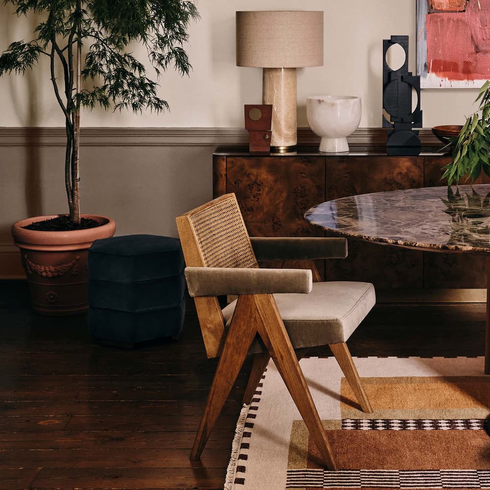 Hayward Dining Chair With Arms - Fern Velvet - Lifestyle - Image 3