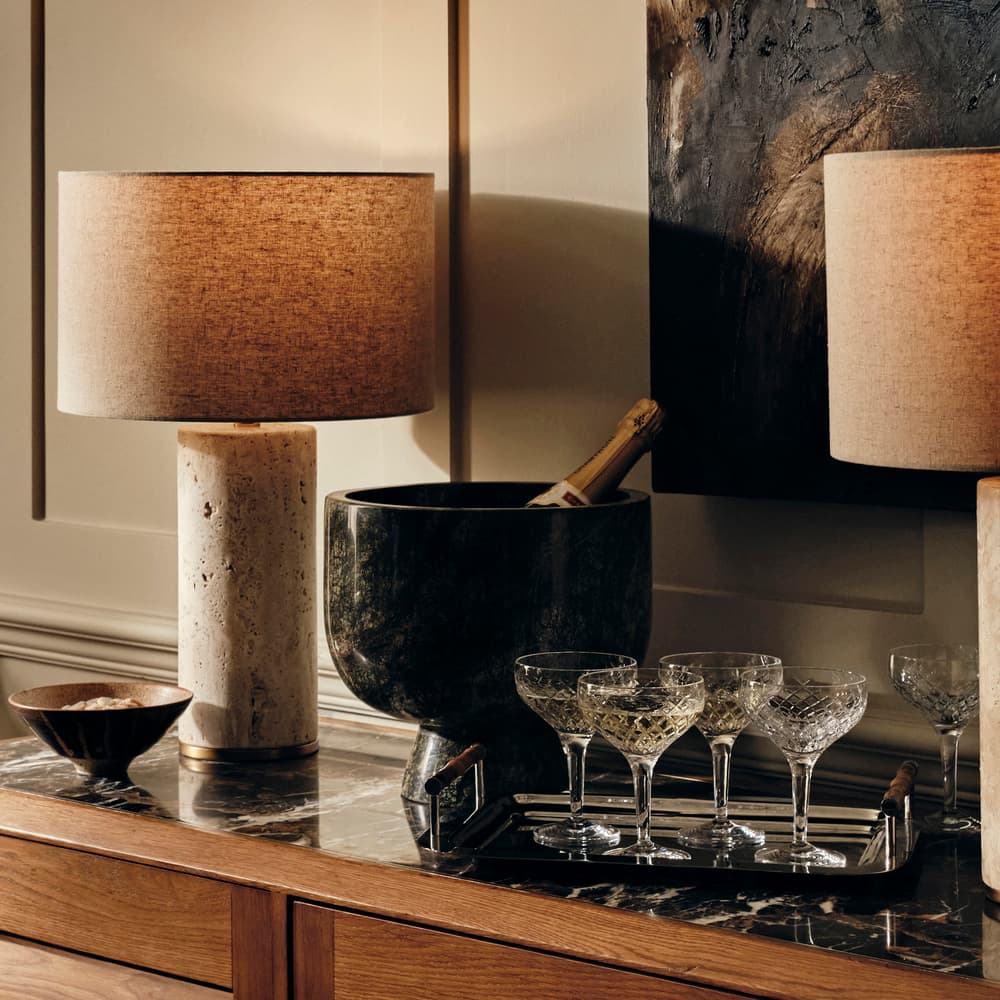 Florenza Champagne Bowl - Green Marble - Lifestyle - Image 3