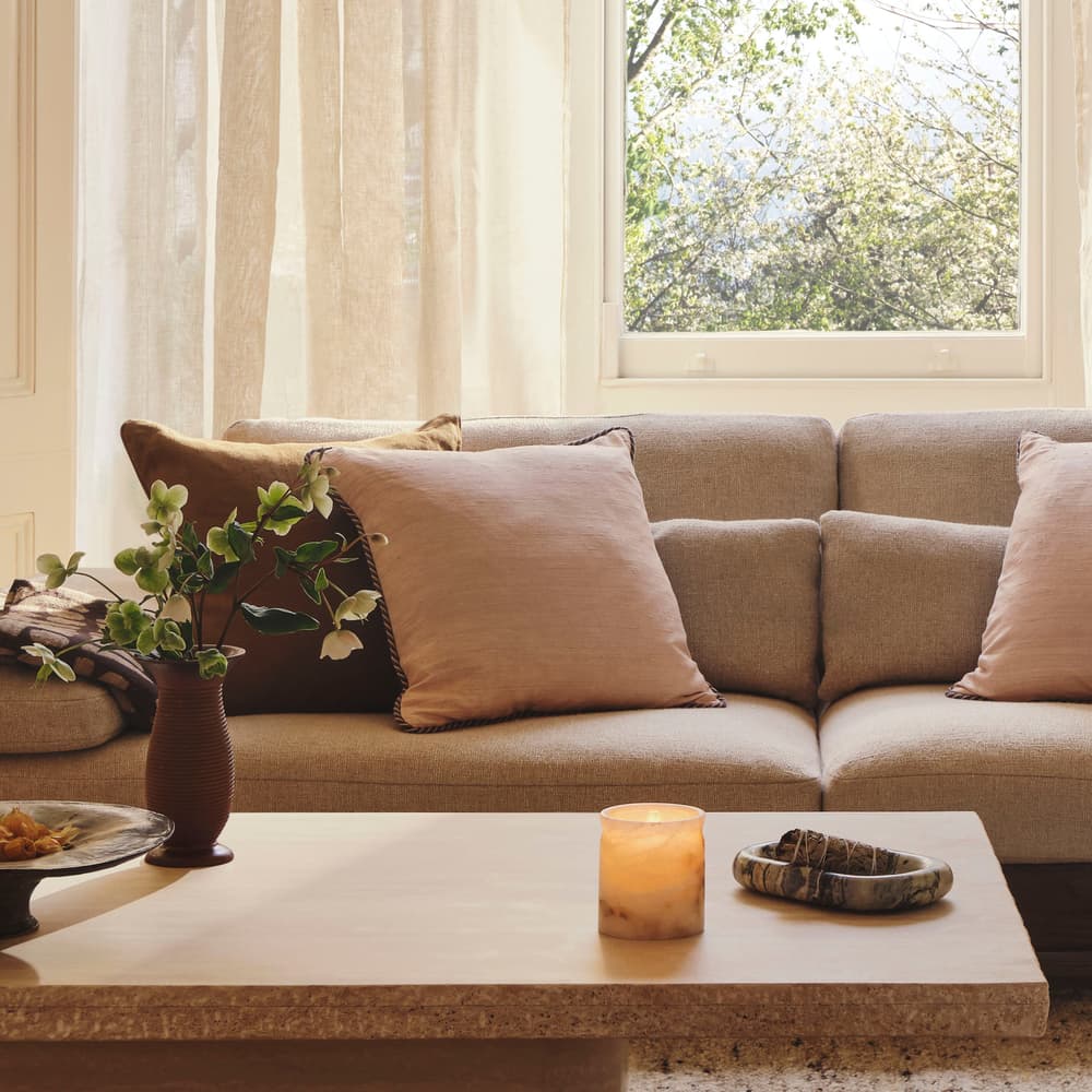 Florence Square Cushion - Rose - Lifestyle - Image 3