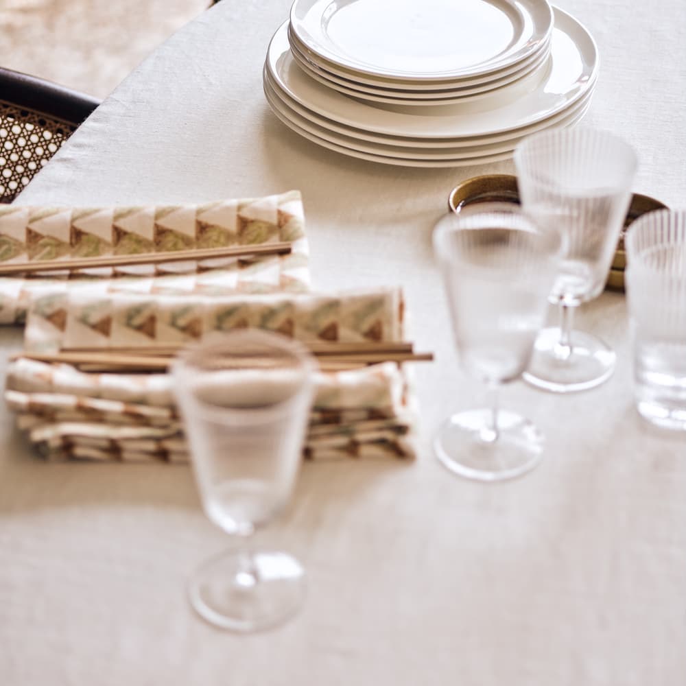 House Starter Plate - Bone China - White - Set of Four - Lifestyle - Image 3