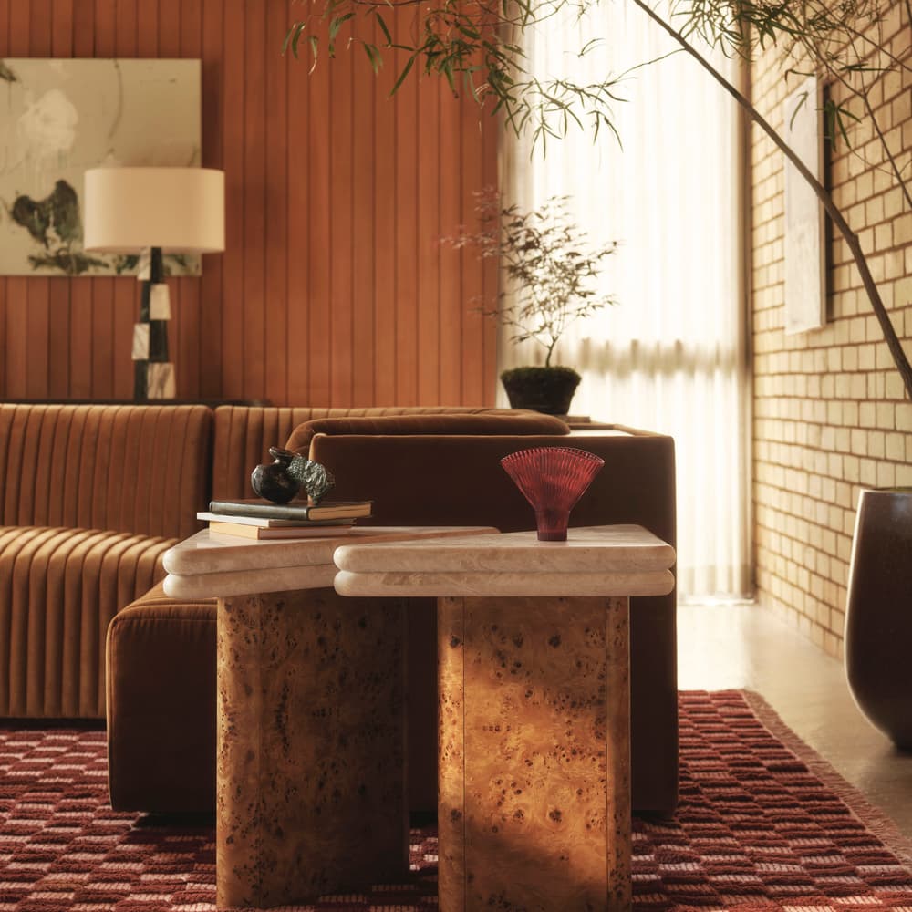Gia Side Table Set - Roya Diana Marble - Lifestyle - Image 3