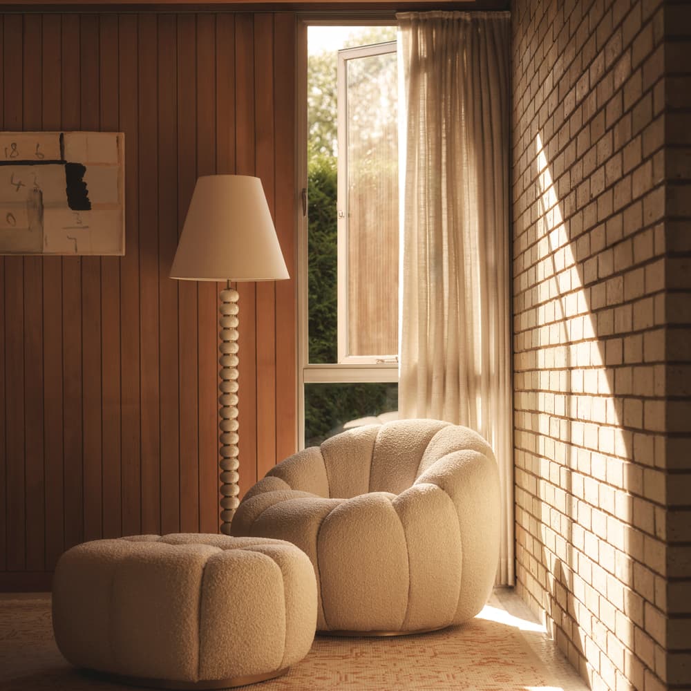 Garret Armchair - Boucle - Natural - Lifestyle - Image 3
