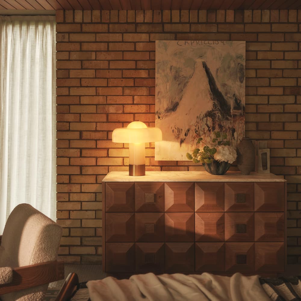 Giovanni Table Lamp - Large - Cream - Lifestyle - Image 3