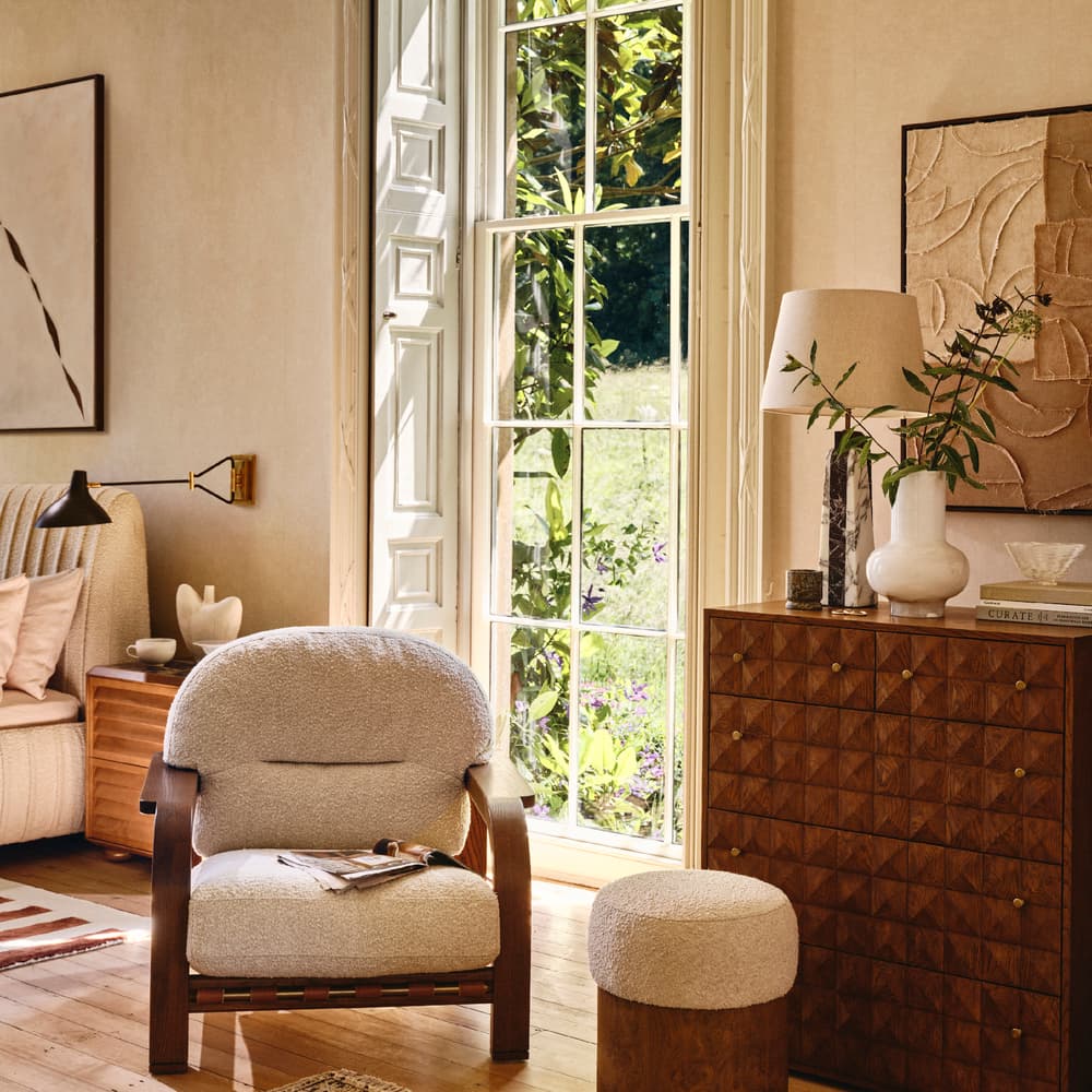 Dunbar Armchair - Italian Boucle - Ecru - US - Lifestyle - Image 3