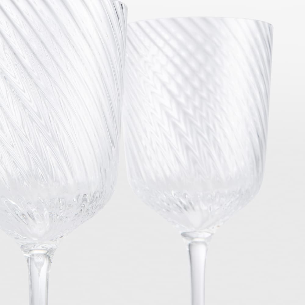 Brimscombe Optic White Wine Glass - Set of Four - Images - Image 3