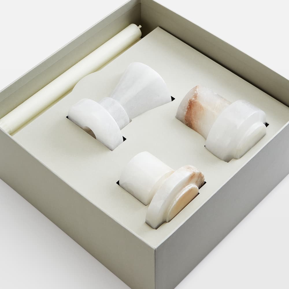 Frida Candleholder Gift Set - Alabaster - Images - Image 3
