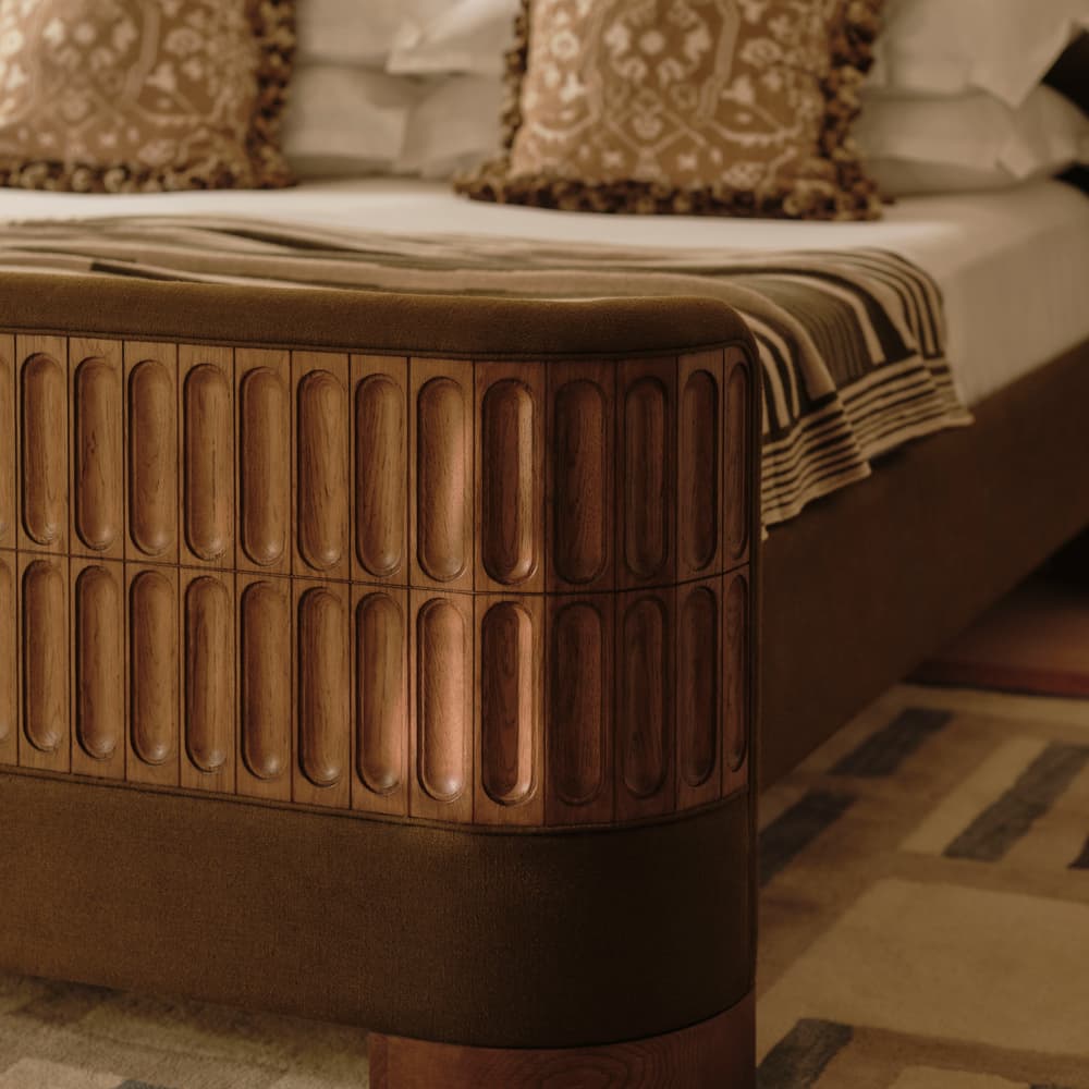 Devon Bed - Queen - Linen - Olive - US - Lifestyle - Image 3