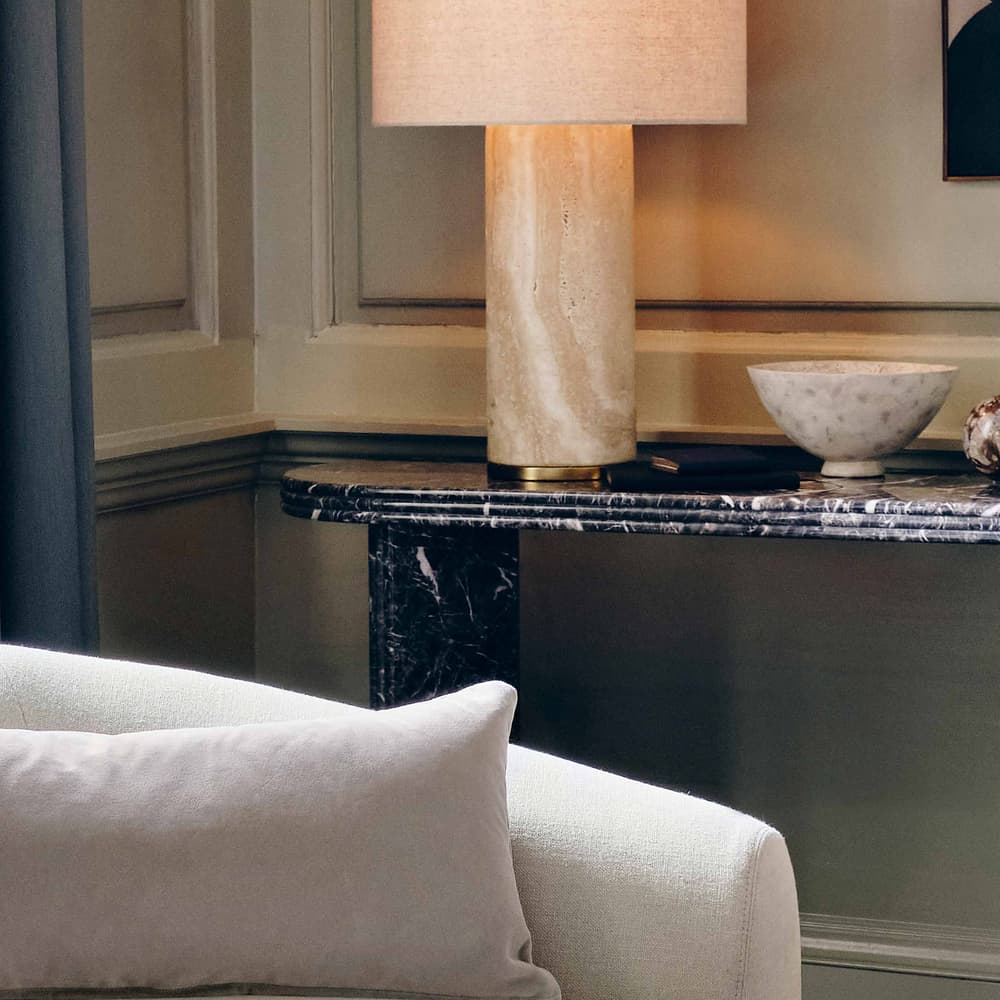 Remi Stone Table Lamp - Large - US - Lifestyle - Image 3