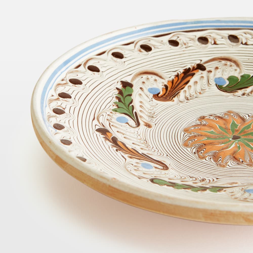 Casa De Folklore Serving Plate - Blue - Images - Image 3