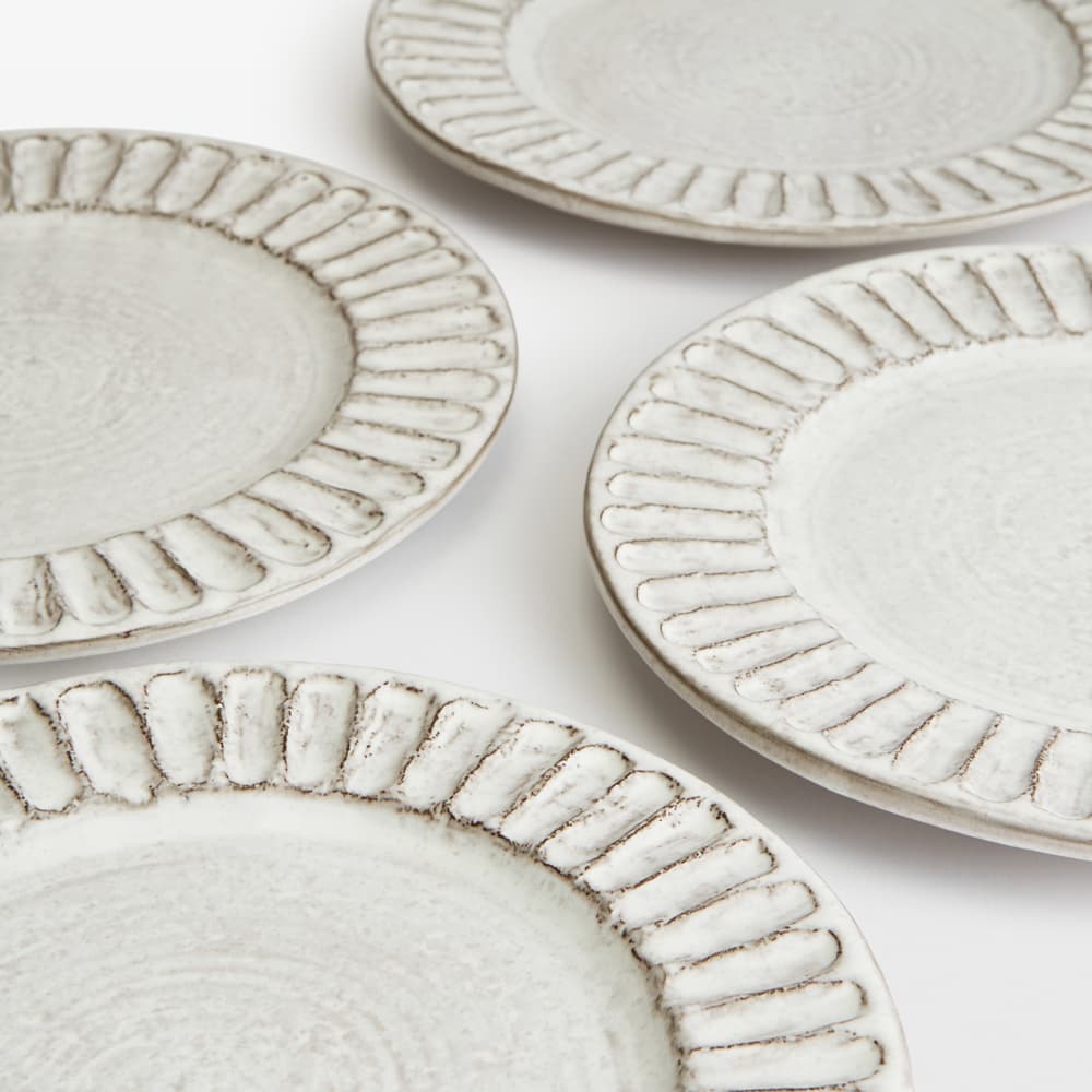 Chancery Side Plate - White - Set of Four - Images - Image 3