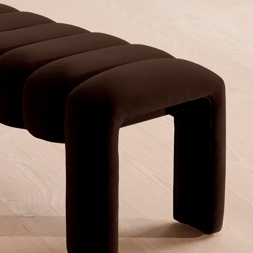 Willis Bench - Chocolate Velvet - US - Images - Image 3