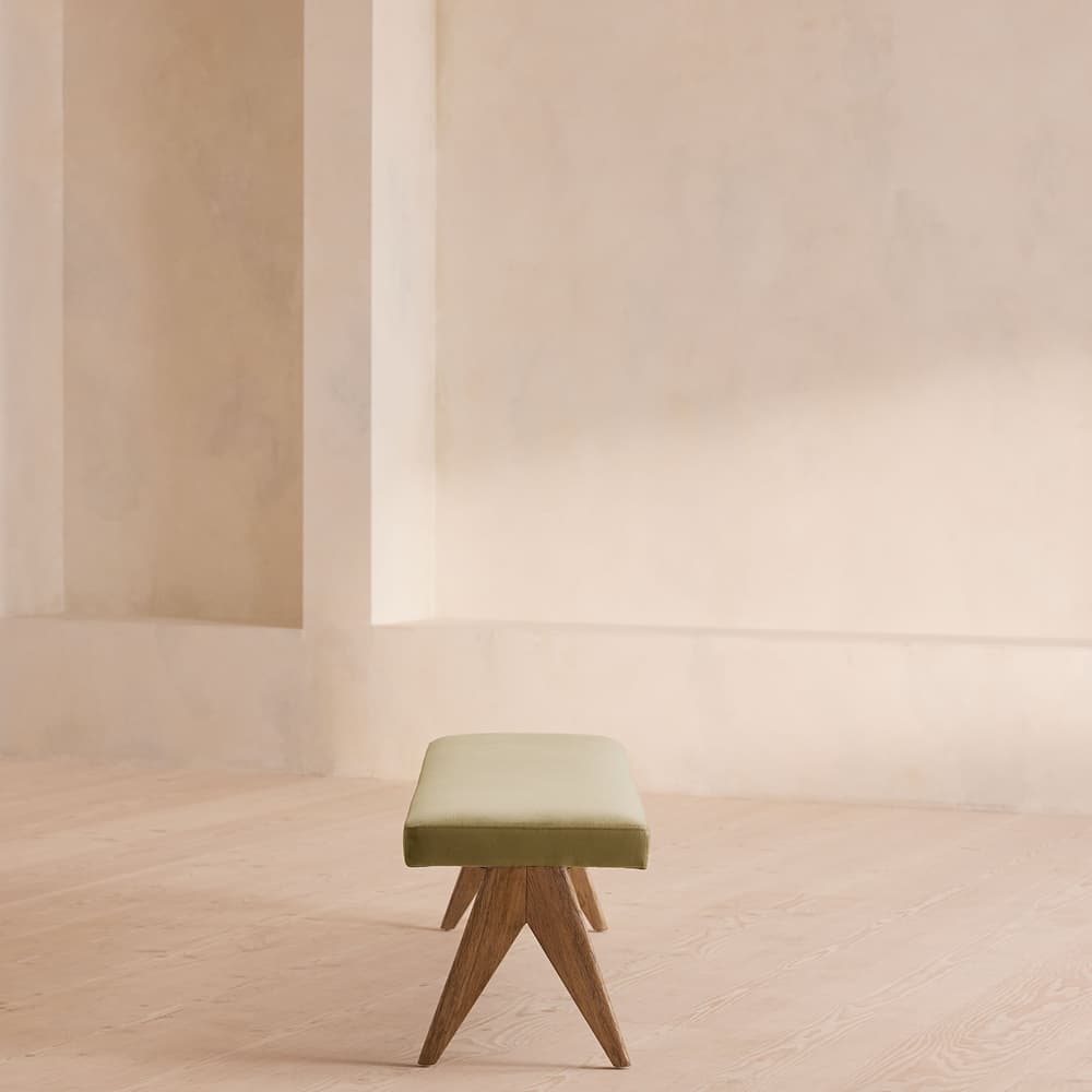 Hayward Bench - Velvet - Lichen - US - Images - Image 3