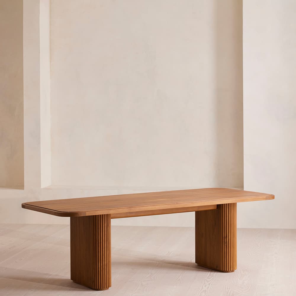 Ryker Outdoor Dining Table - Stained Teak - Listing - Image 3