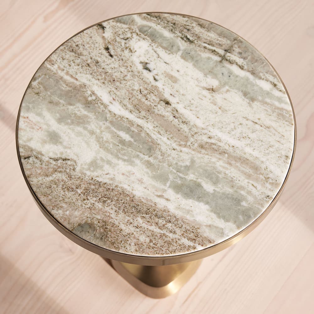 Arlon Side Table - Terra Bianca Marble - Medium - Images - Image 3