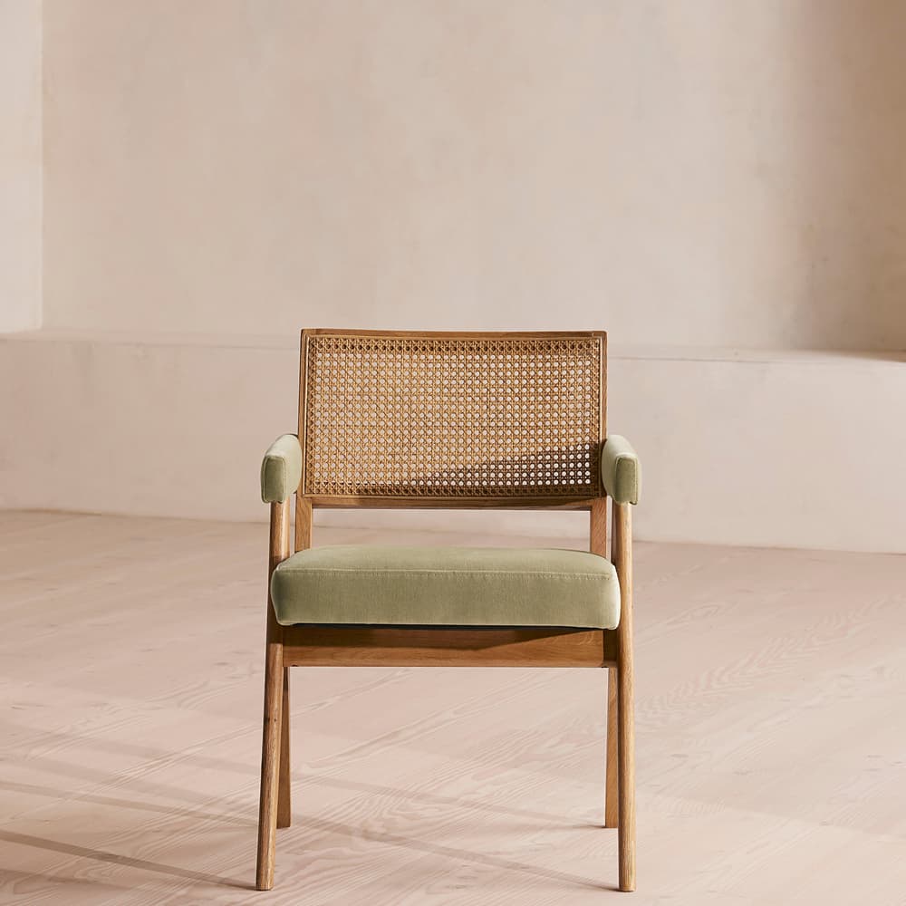 Hayward Dining Chair With Arms - Sage Velvet US - Listing - Image 3