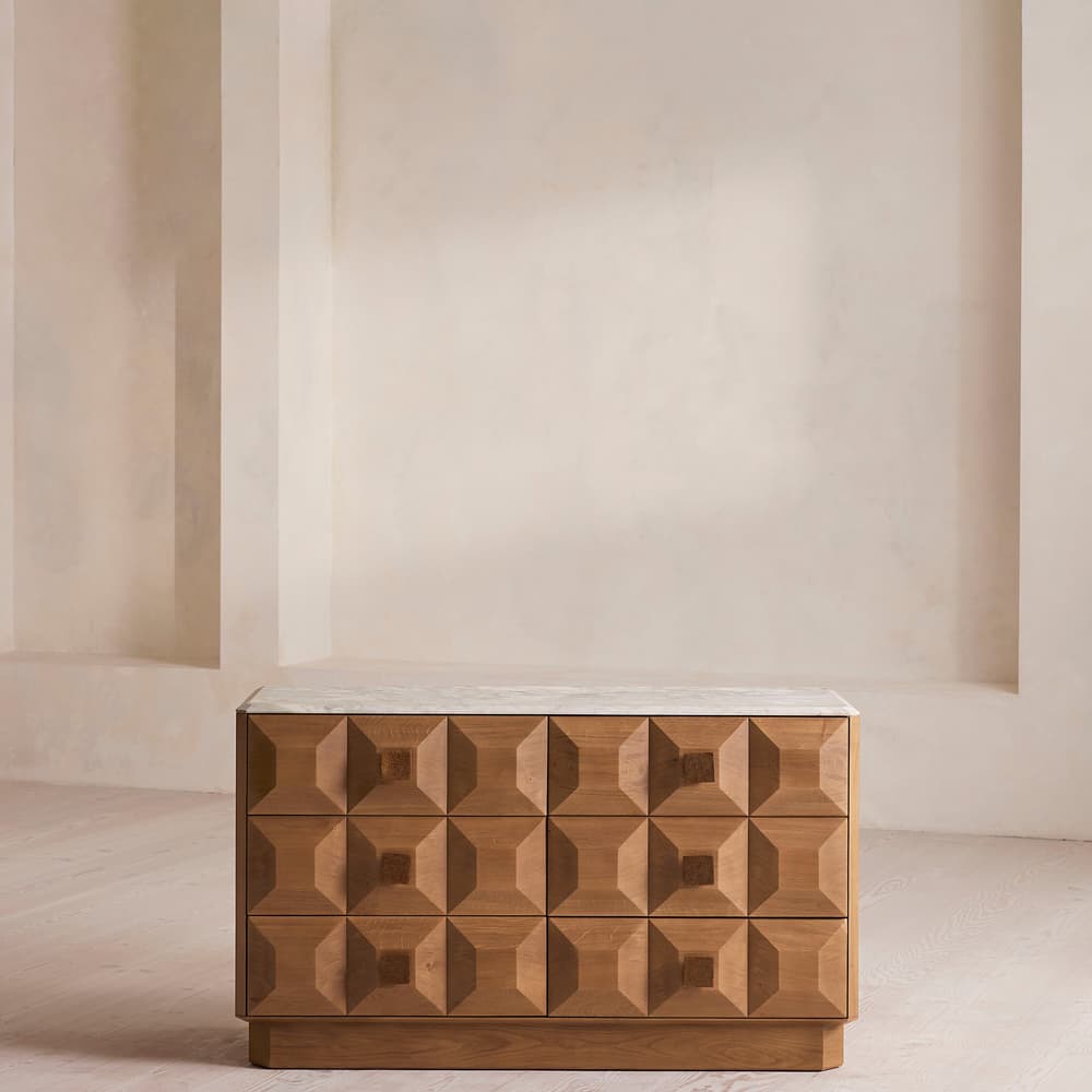 Marius Six Drawer Dresser - Arabescato Corchia Marble - Listing - Image 3
