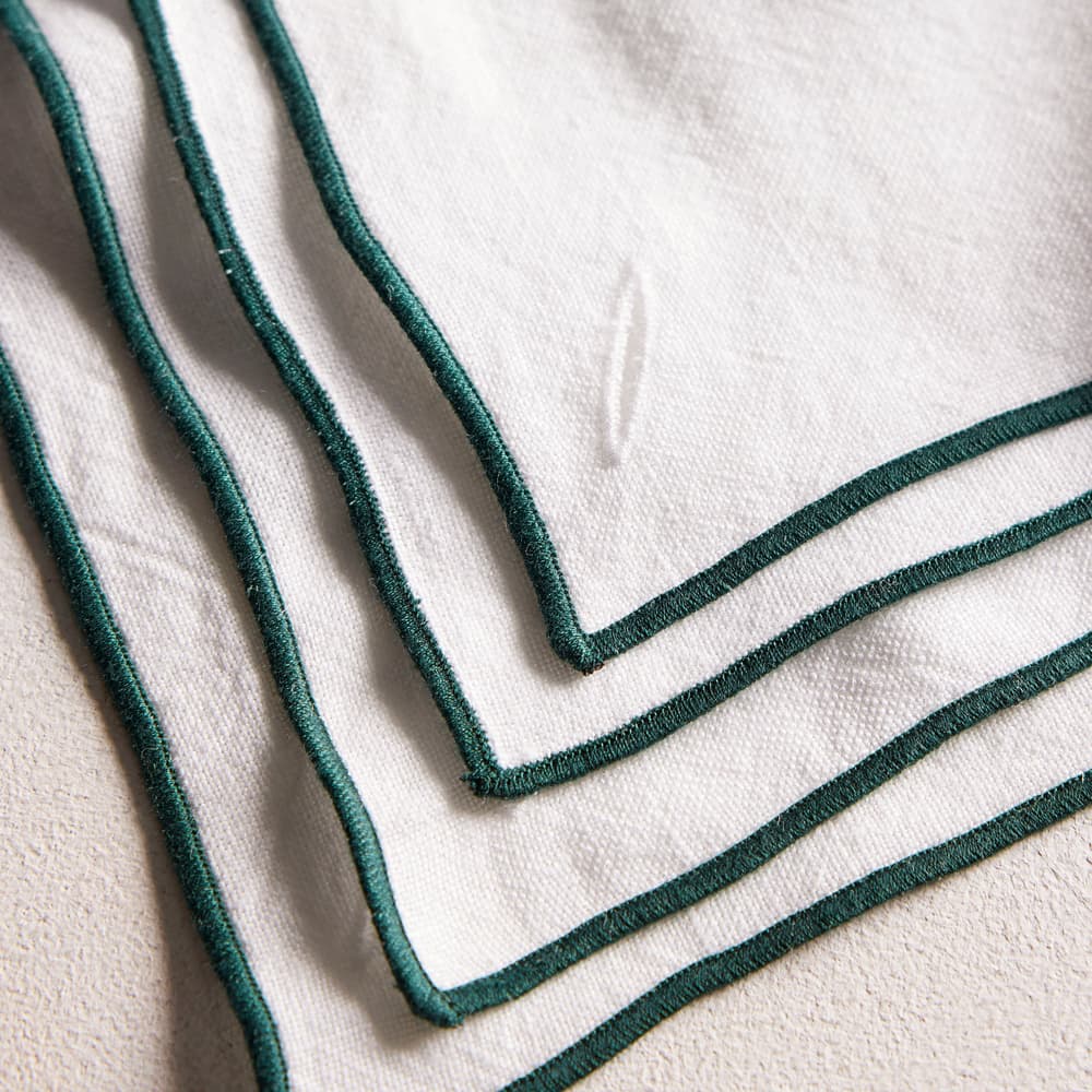 Mateo Linen Buttonhole Napkin - Set of 4 - Images - Image 3
