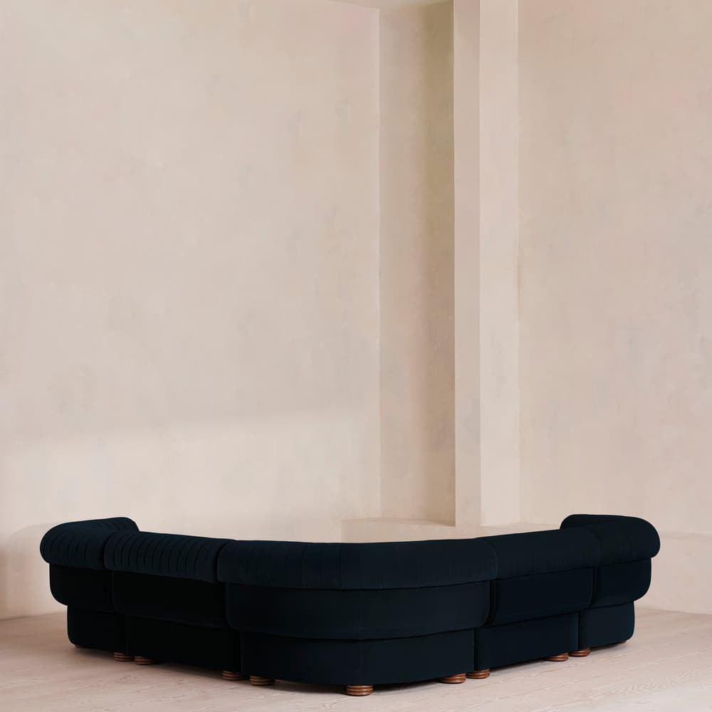 Rava Modular Sofa - Corner Sofa - Velvet - Royal Blue - Images - Image 3