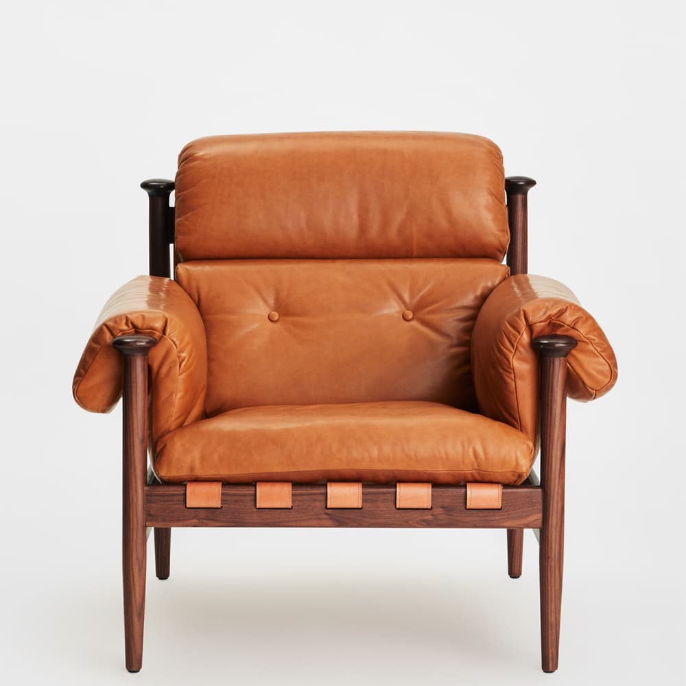 Otis Armchair - Chestnut Leather - US - Images - Image 3