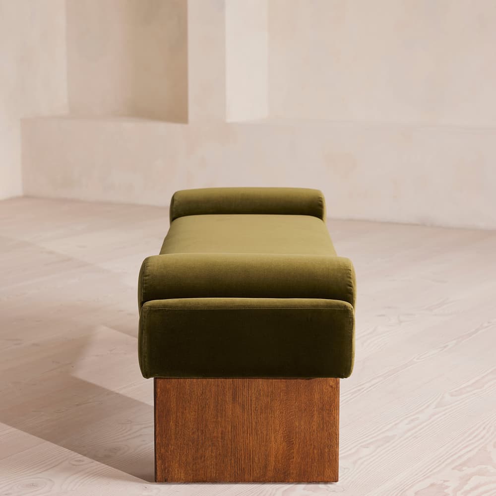 Esther Bench - Velvet - Olive - US - Images - Image 3