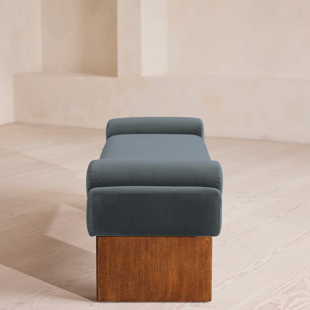 Esther Bench - Velvet - Grey Blue - Images - Image 3
