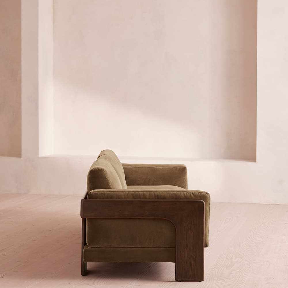 Marcia Three Seater Sofa - Truffle Velvet - UK - Images - Image 3