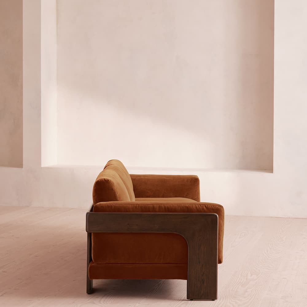 Marcia Three Seater Sofa - Cinnamon Velvet - UK - Images - Image 3