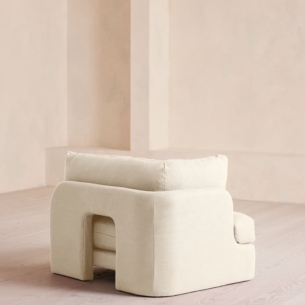 Odell Modular Sofa - Corner Module - Linen - Bisque - Image 3