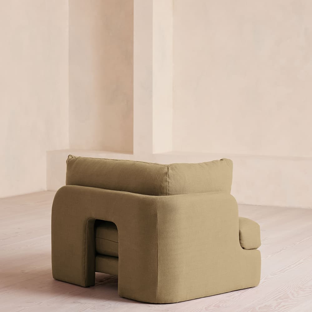 Odell Modular Sofa - Corner Module - Linen - Wheat - Image 3