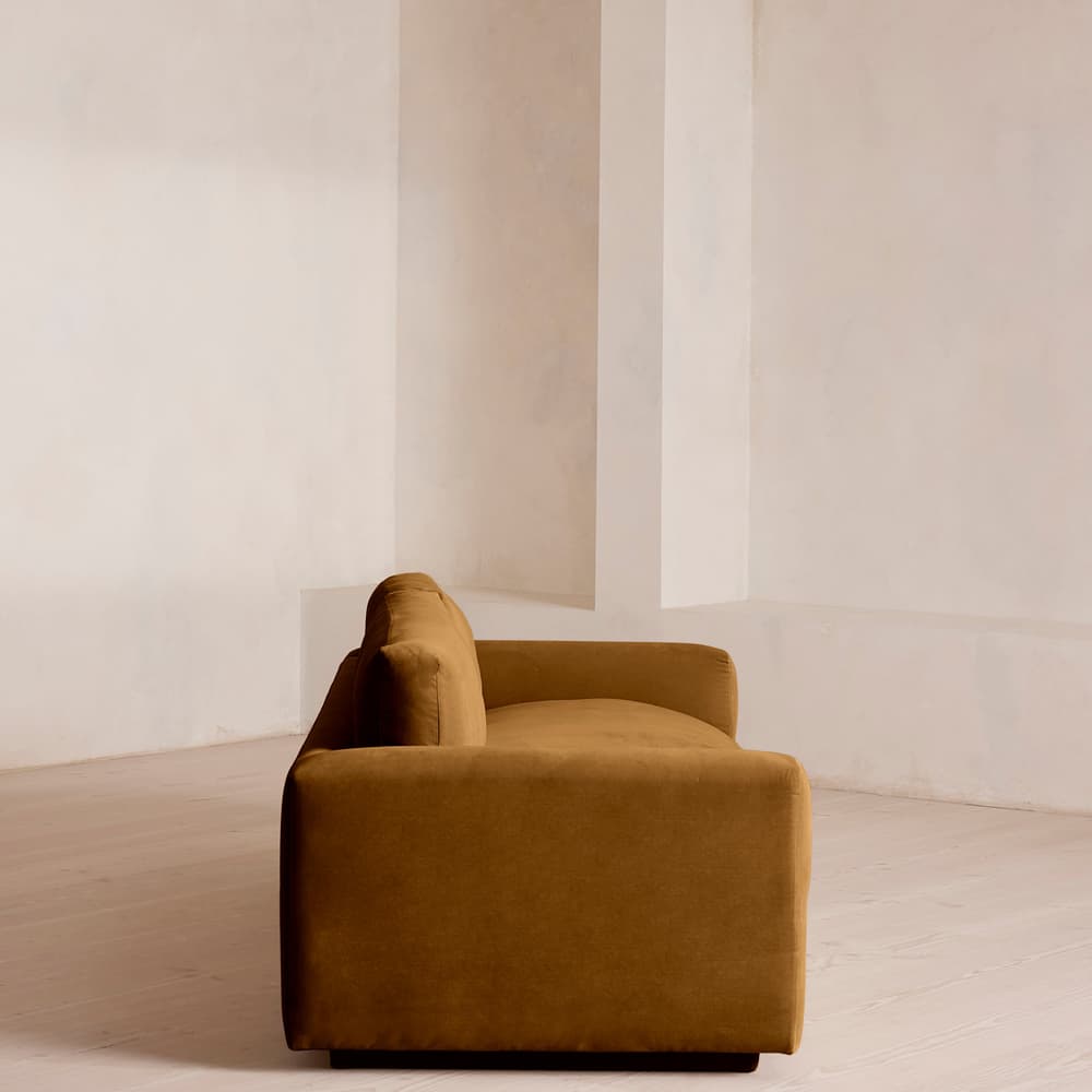 Mossley Three Seater Sofa - Velvet - Mustard - US - Images - Image 3