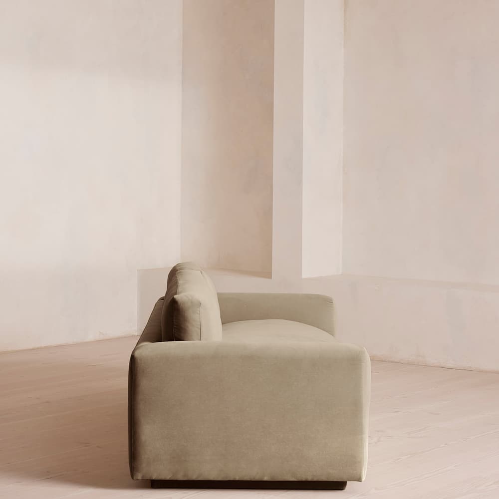 Mossley Three Seater Sofa - Velvet - Oyster - UK - Images - Image 3