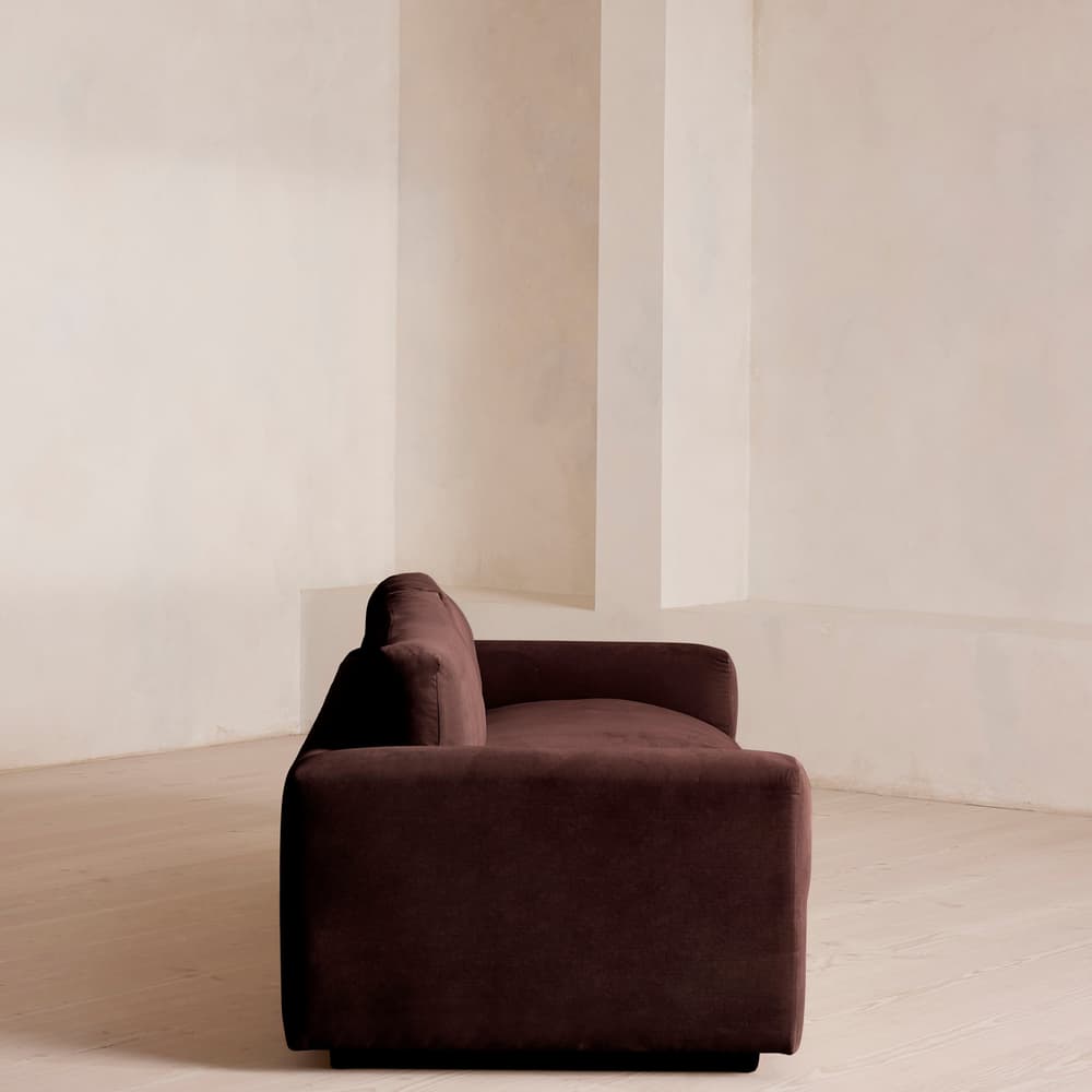Mossley Three Seater Sofa - Velvet - Aubergine - US - Images - Image 3