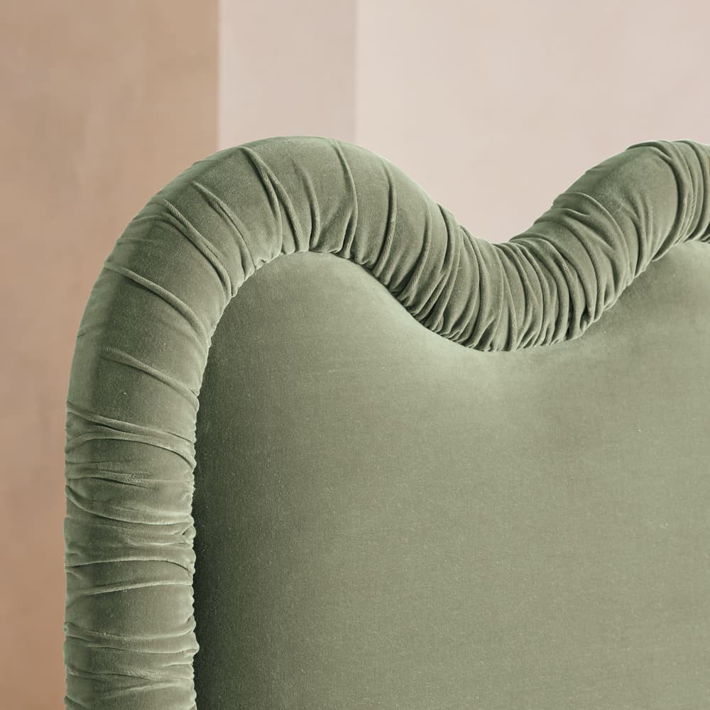Tristan Bed - King - Velvet - Seafoam - UK - Images - Image 3