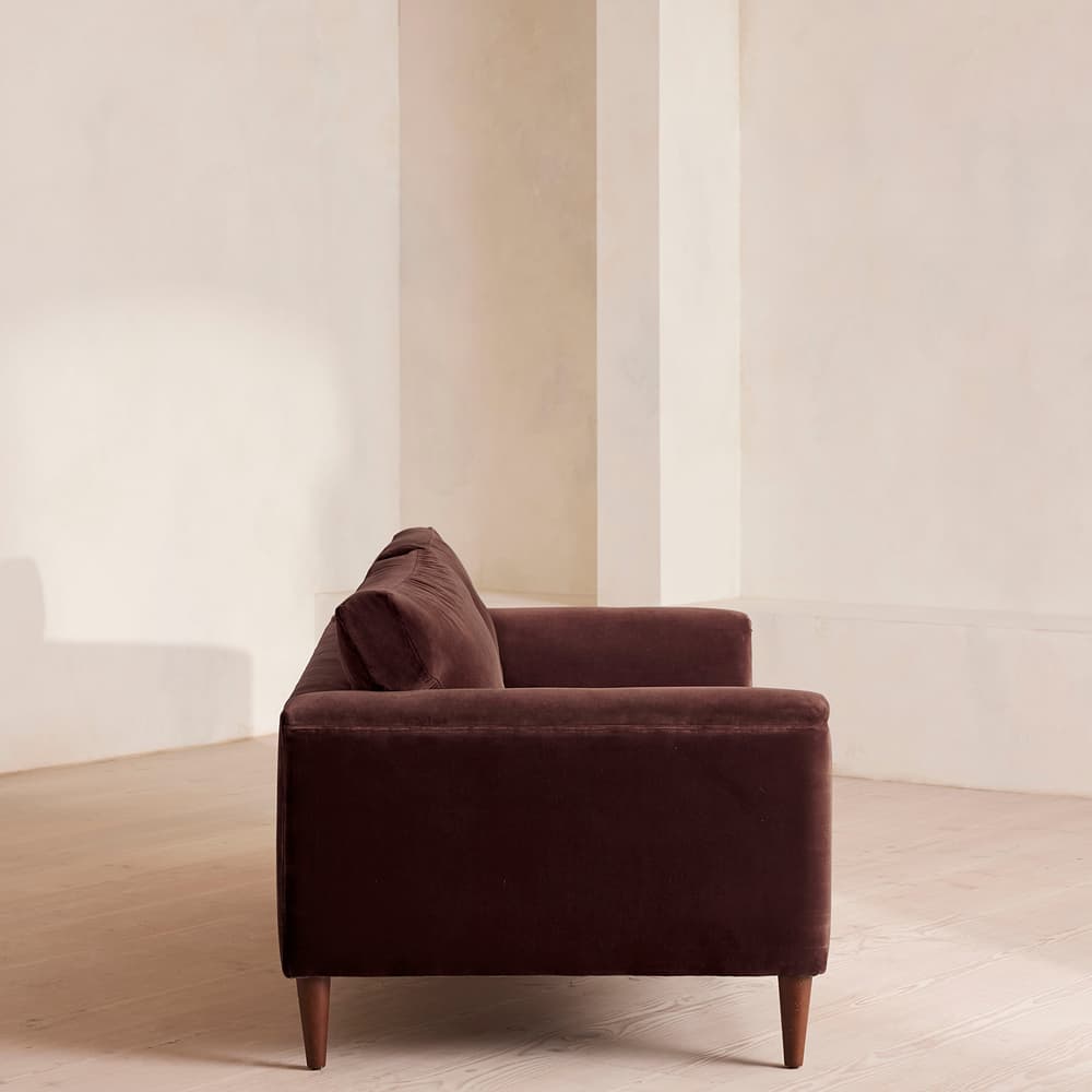 Reya Two Seater Sofa - Velvet - Aubergine - US - Images - Image 3