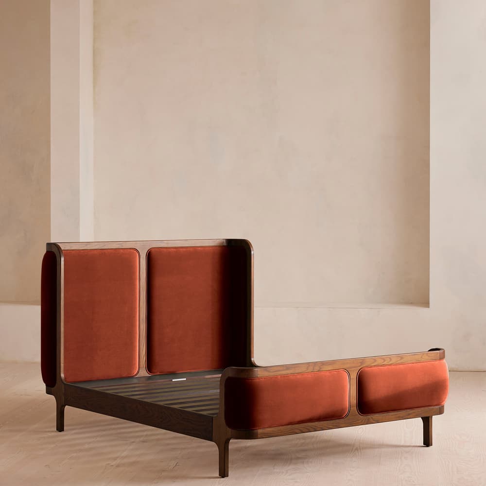 Belsa Bed - Super King - Velvet - Rust - Images - Image 3