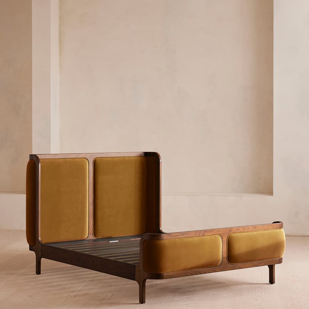 Belsa Bed - Super king - Velvet - Mustard - Images - Image 3