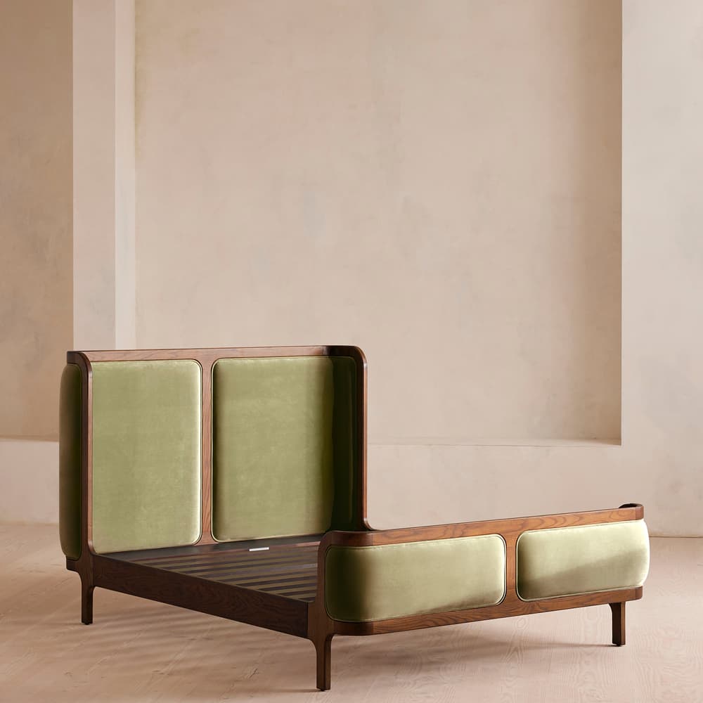 Belsa Bed - Double - Velvet - Lichen - Images - Image 3