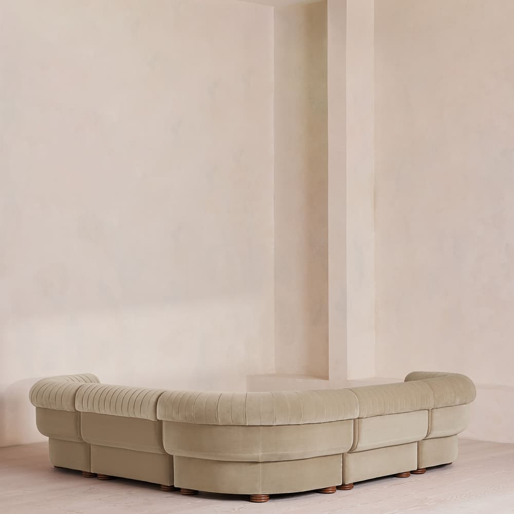 Rava Modular Sofa - Corner Sofa - Velvet - Oyster - UK - Images - Image 3